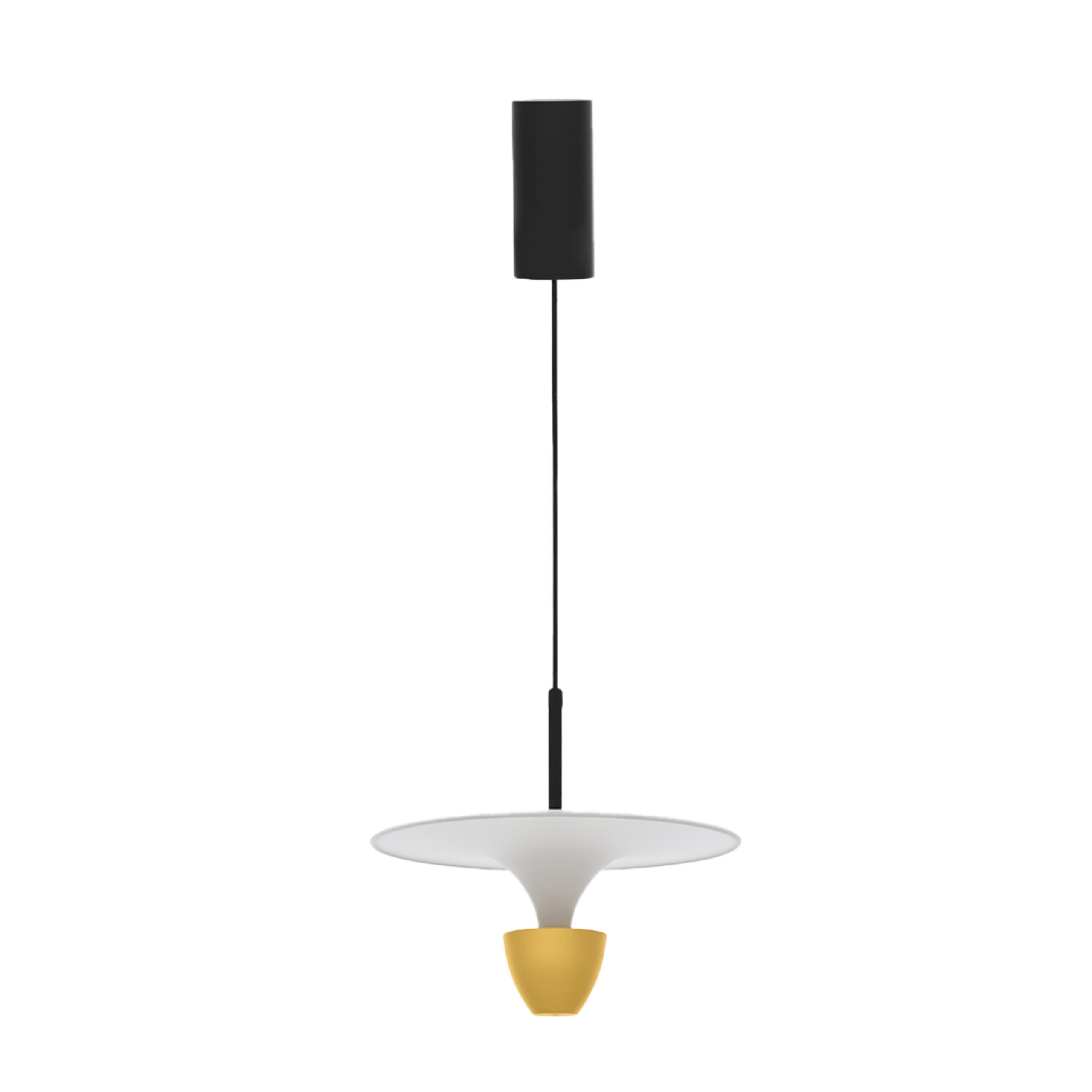 ALFRIDAY Modern LED Pendant Light – Minimalist Trumpet Hanging Ceiling Fixture