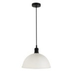 white glass pendant light