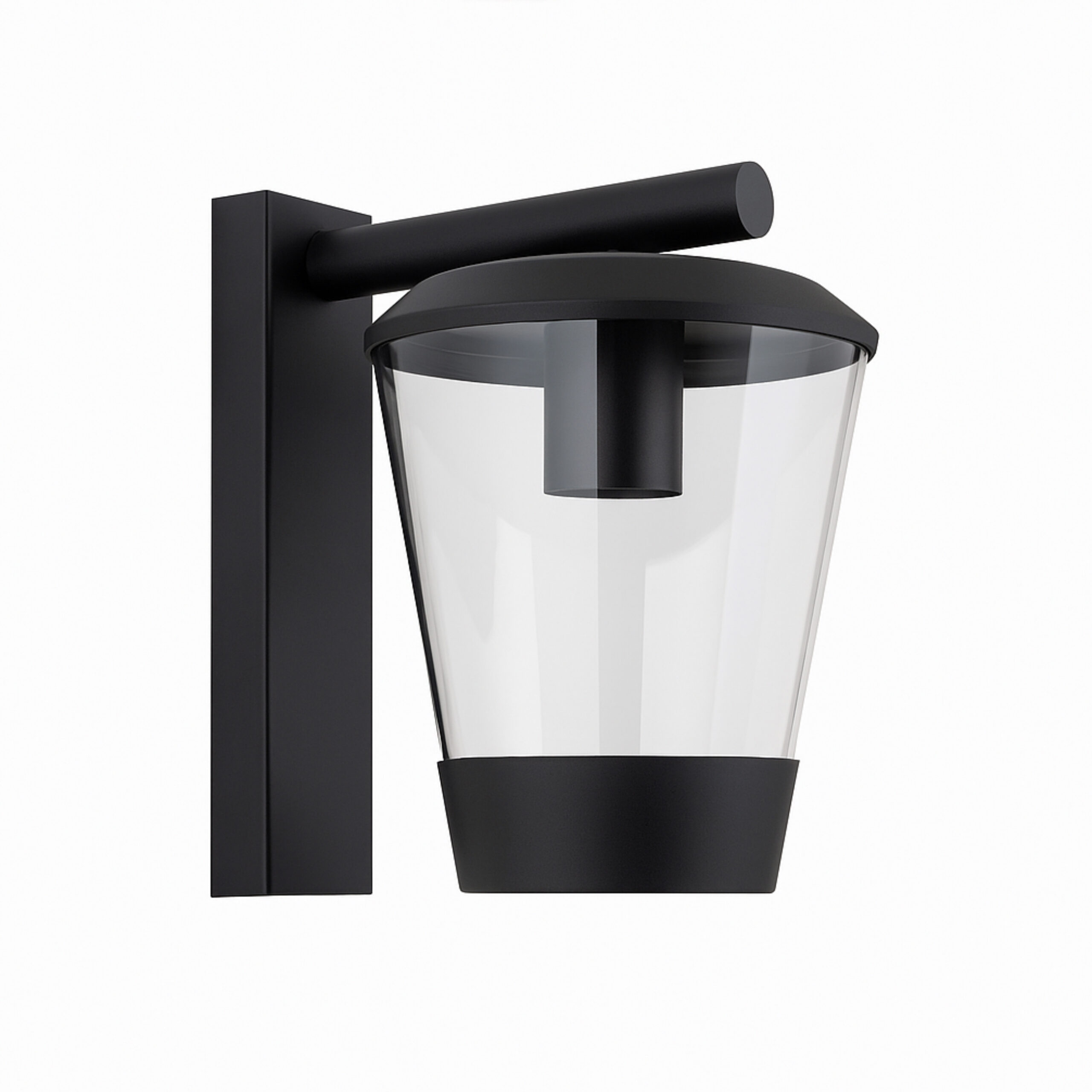 ALFRIDAY Modern Outdoor Wall Lantern - E27 Socket, Clear Glass, Waterproof