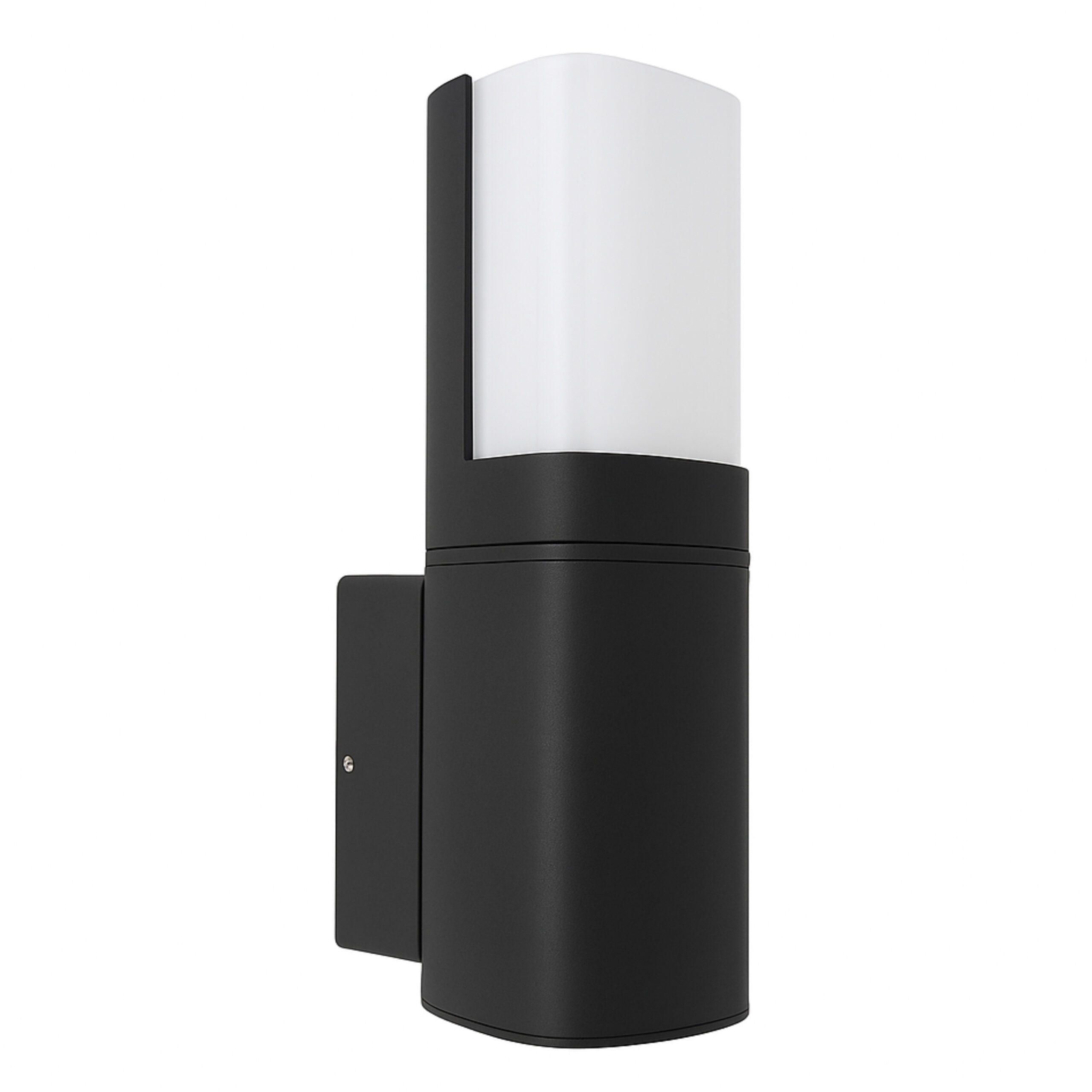 ALFRIDAY Outdoor Wall Light Cylinder, Matte Black, IP65 Waterproof, 7W LED, Warm White 3000K