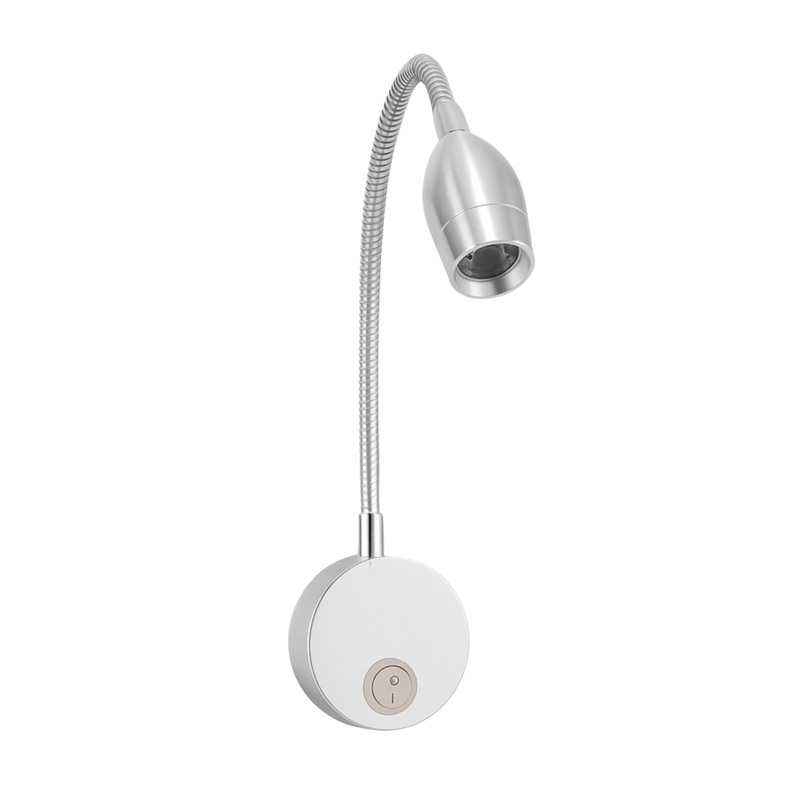 ALFRIDAY Flexible Gooseneck Wall Reading Light – 3W LED, 3000K Warm, Surface-Mount Reading Lamp