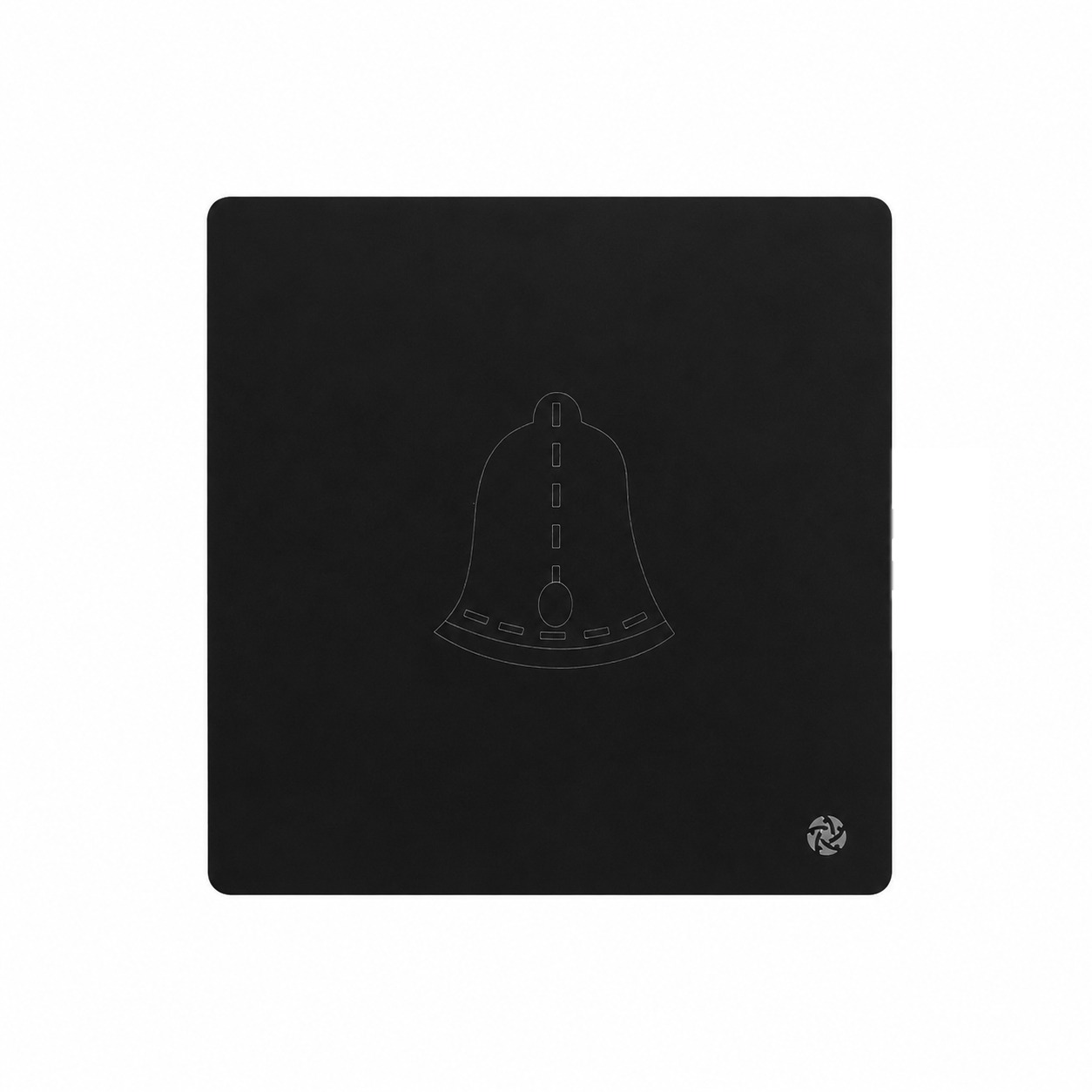 Alfriday Luxury Modern Doorbell Switch – Matte Black Glass Touch Panel Ring Push Button ( Black,White)