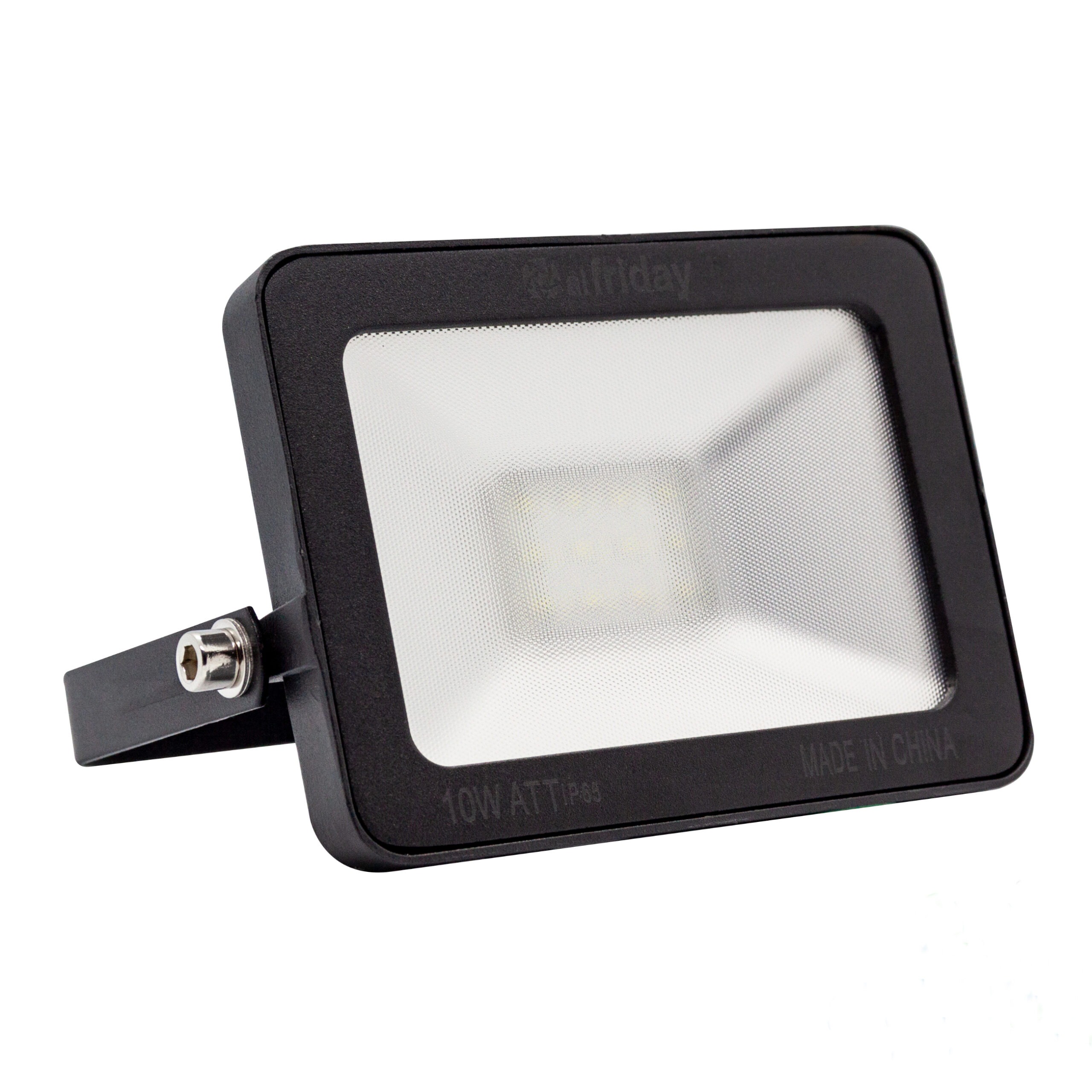 Alfriday 10W LED Floodlight Outdoor, IP65 Waterproof Security Lights, 6500K Daylight White, Heavy Duty Metal Housing Spotlight for Garden, Yard, Garage, Driveway, Modern Exterior Wall Mount Lamp