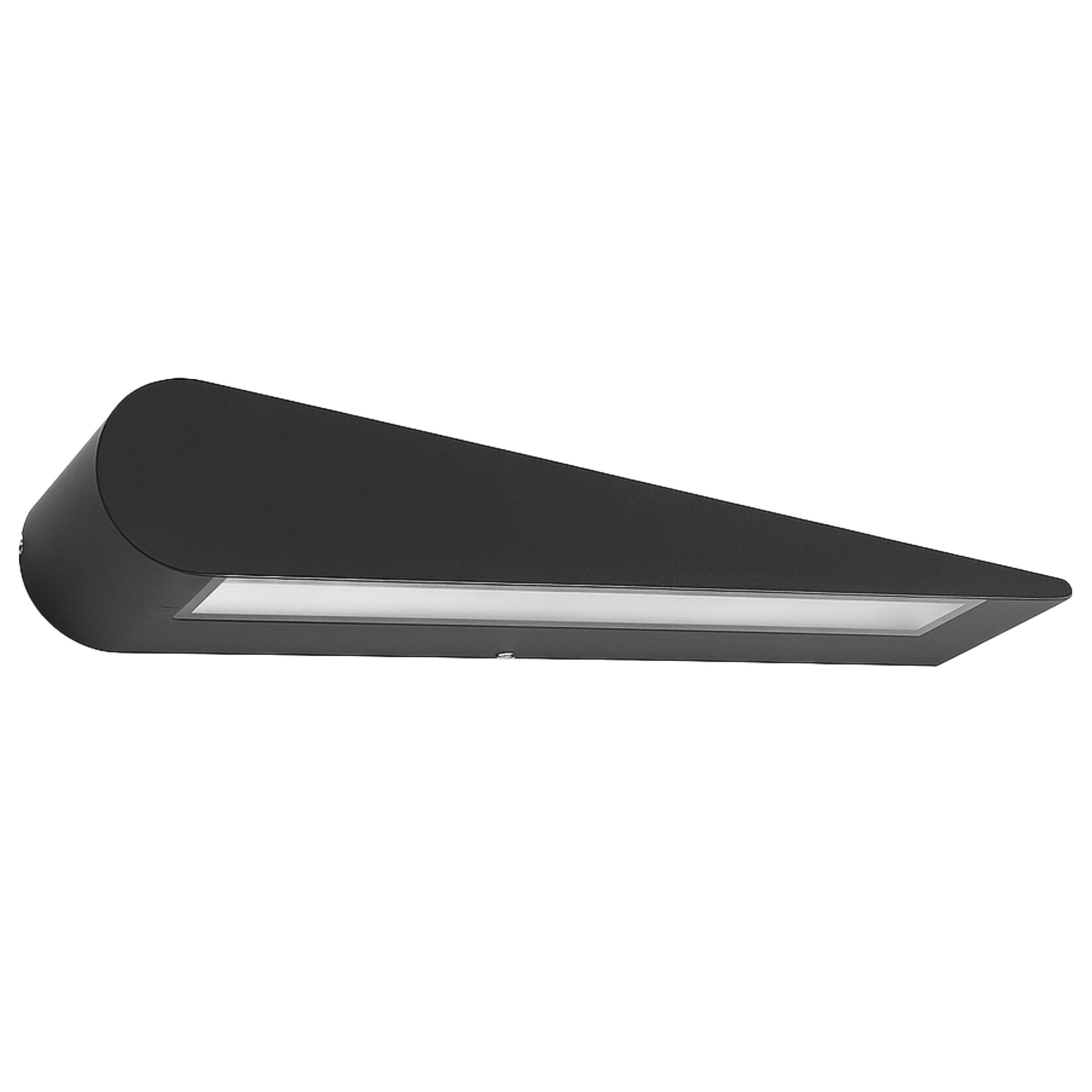 ALFRIDAY Modern Outdoor Wall Light, 12W LED, IP65 Waterproof, Black Metal Housing, 30x6cm, 3000K Warm Glow, Surface Mount Sconce for Porch and Pathway - ALF-WT-963-1