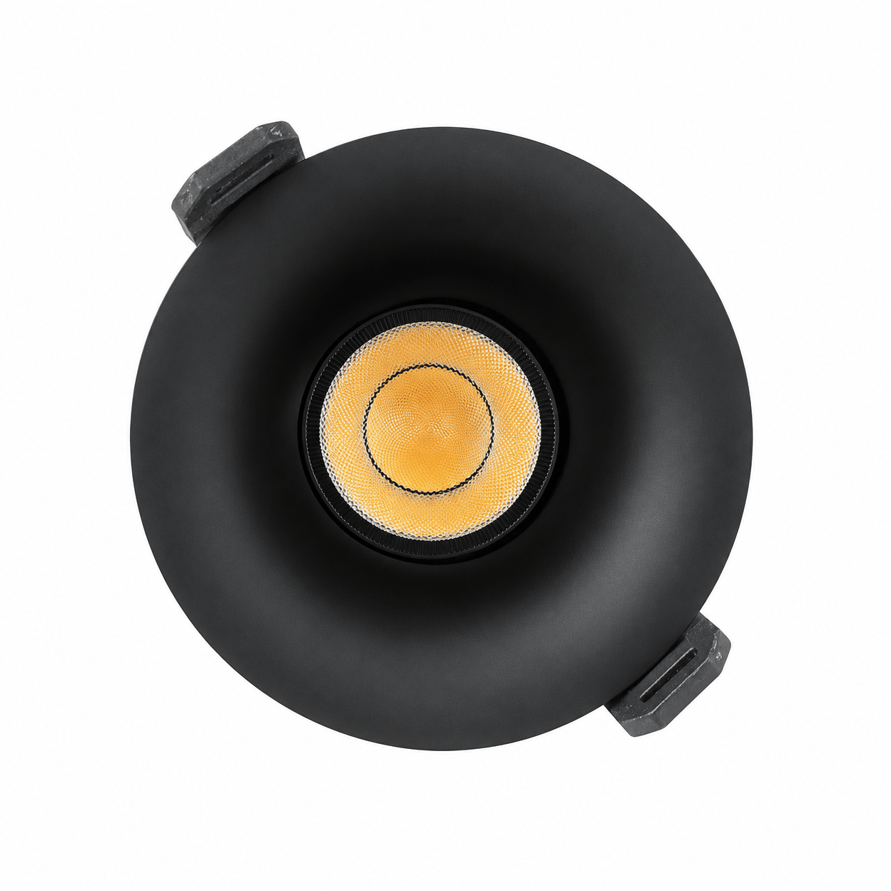 Alfriday 12W LED Recessed Ceiling Downlight – 3 CCT Color Selectable (3000K/4000K/6500K), Matte Black Anti-Glare Spotlight - ALF-KNS-AZY608-H-C75-12W-BK-3COLORS